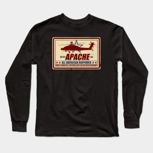 AH-64 Apache (distressed) Long Sleeve T-Shirt